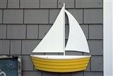 Cape Cod Sailboat Flowerbox Planter made of PVC. Will never rot out.